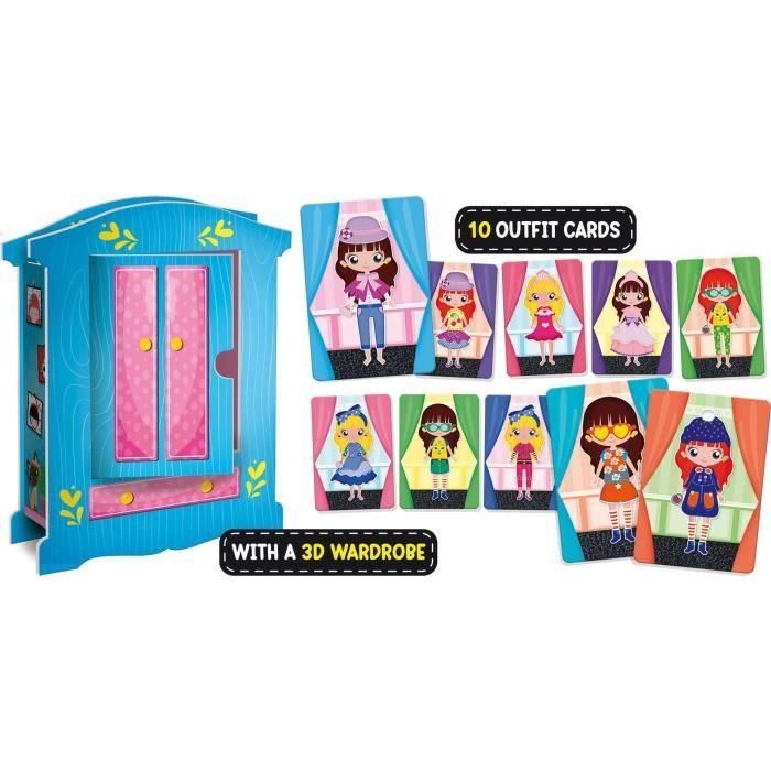 Lisciani Giochi LIS8008324098361 Muñeca de madera para crear fantásticos conjuntos Método Montessori 3