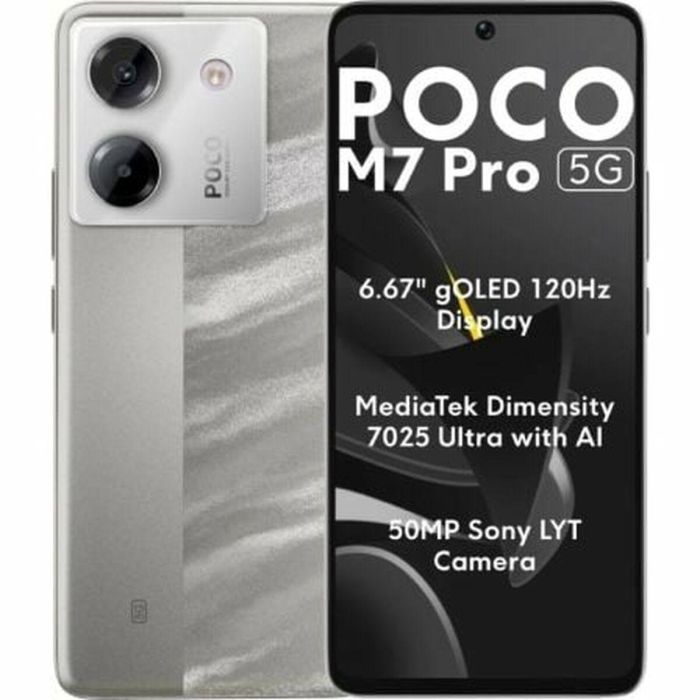 Xiaomi POCO M7 Pro 5G Smartphone M7P 5G 8-256 SV 8GB RAM, 256GB Almacenamiento, Pantalla AMOLED 6.67" 120Hz, 50MP Cámara, Plata 0 Xiaomi POCO M7 Pro 5G Smartphone M7P 5G 8-256 SV 8GB RAM, 256GB Almacenamiento, Pantalla AMOLED 6.67" 120Hz, 50MP Cámara, Plata 0