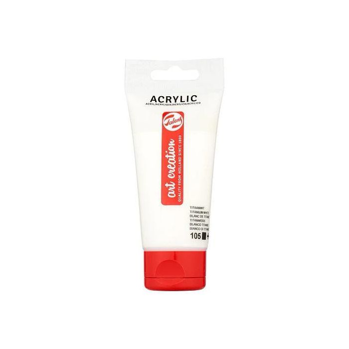 Pintura Acrilica Talens Art Creation 75 Ml (Tubo) Blanco Puro 3 unidades