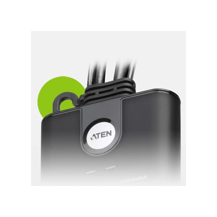 Aten CS22HF 2-Port USB FHD HDMI Cable KVM Switch, Resolución hasta 1920x1080@60Hz, Ideal para Multitarea 2