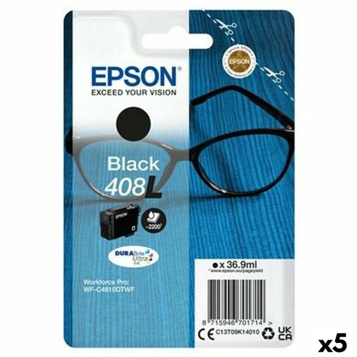 Cartucho de Tinta Original Epson WF-C4810DTWF Negro (5 Unidades) Cartucho de Tinta Original Epson WF-C4810DTWF Negro (5 Unidades)