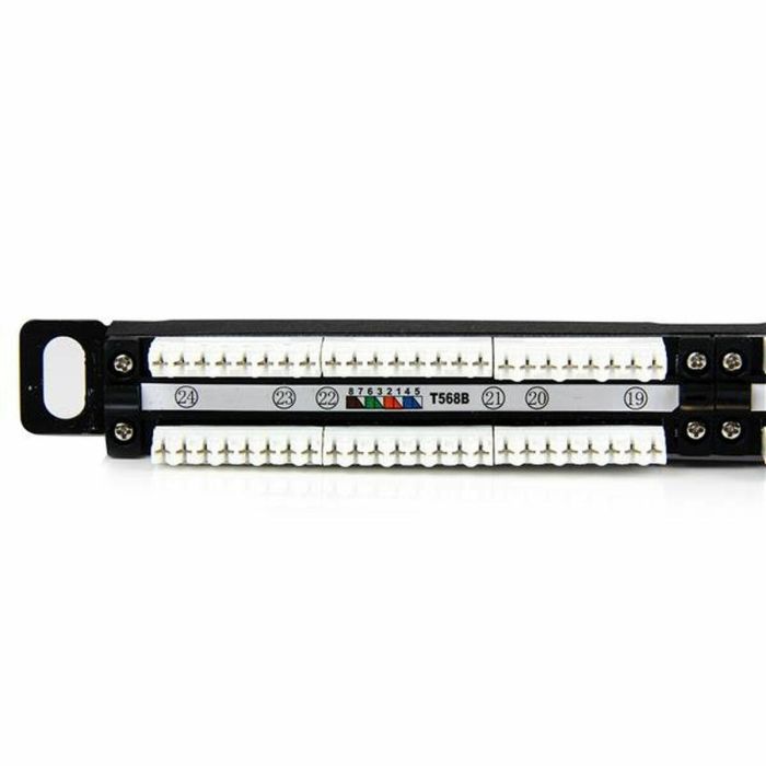 Patch Panel 24 Puertos UTP Categoría 5e Startech PANELHU24 2 Patch Panel 24 Puertos UTP Categoría 5e Startech PANELHU24 2
