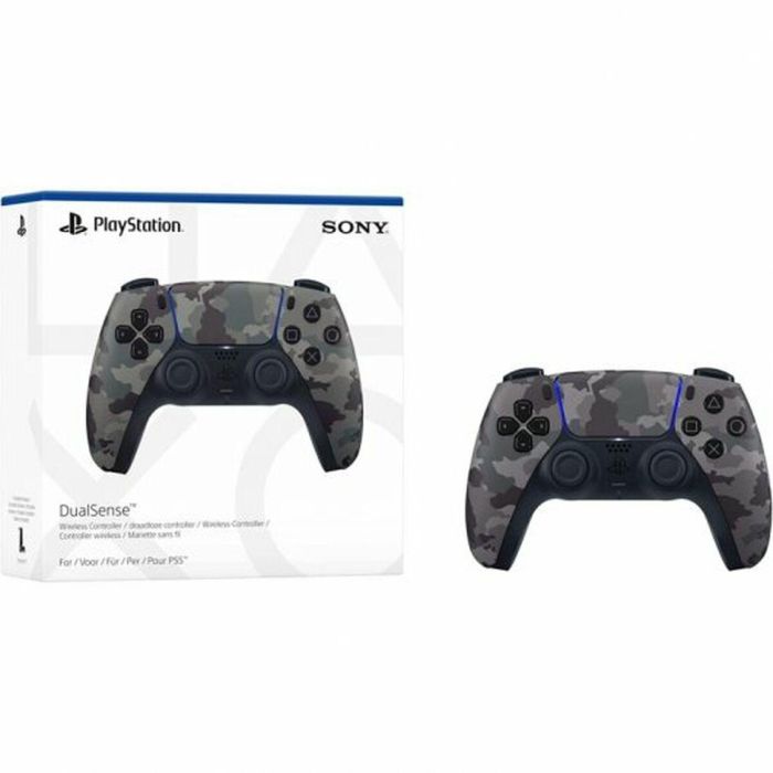 Sony PS5DSCAMOV2 Mando Inalámbrico DualSense Camuflaje Gris para PS5 y PC 1