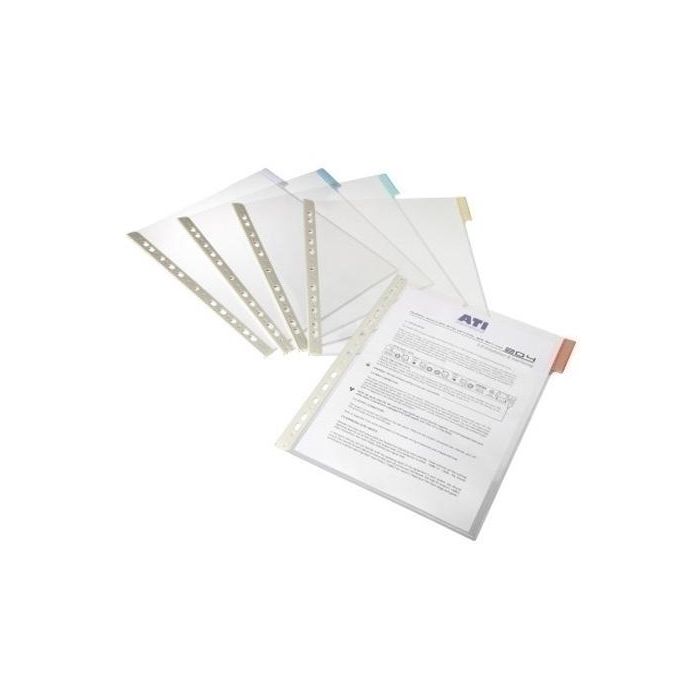 Funda Durable Function A4 Pestaña Transparente Paquete De 5