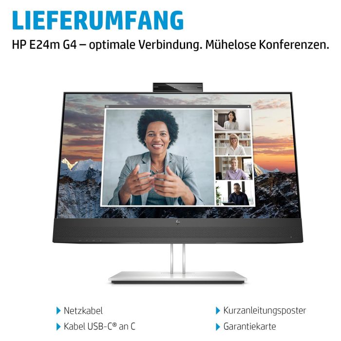 HP E24m G4 Monitor de 23.8 Pulgadas, Full HD 1920x1080, 5ms, USB-C, Altavoces Integrados, Negro 11