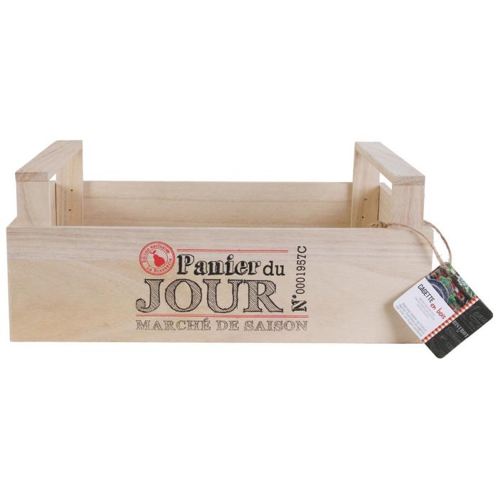 Totally Addict Caja Verduras Madera 32,3x21,2 cm h.13,2 cm 1