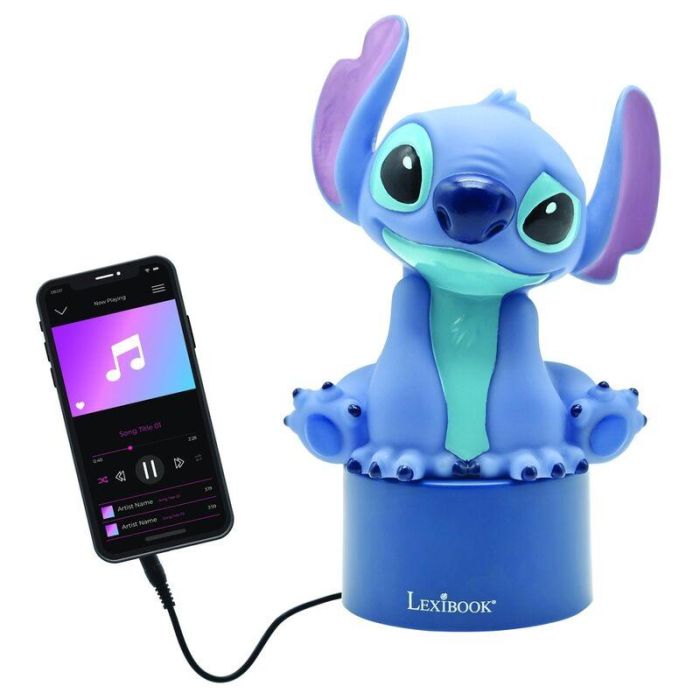 Lexibook Lámpara de Luz Nocturna con Altavoz y Diseño de Stitch para Niños (+3 Años) 1 Lexibook Lámpara de Luz Nocturna con Altavoz y Diseño de Stitch para Niños (+3 Años) 1