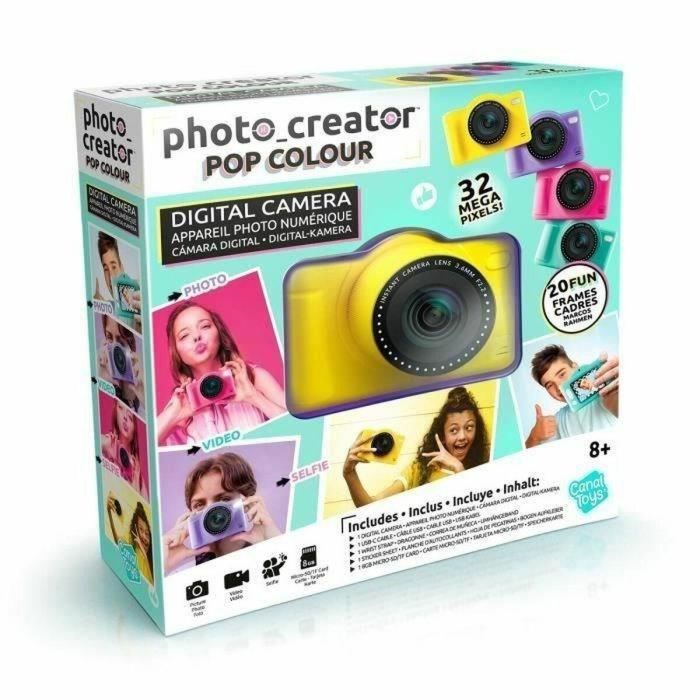 Canal Toys CTCLK040 Creador de Fotos Cámara Digital Pop Amarillo con Tarjeta SD 32GB 5 Canal Toys CTCLK040 Creador de Fotos Cámara Digital Pop Amarillo con Tarjeta SD 32GB 5