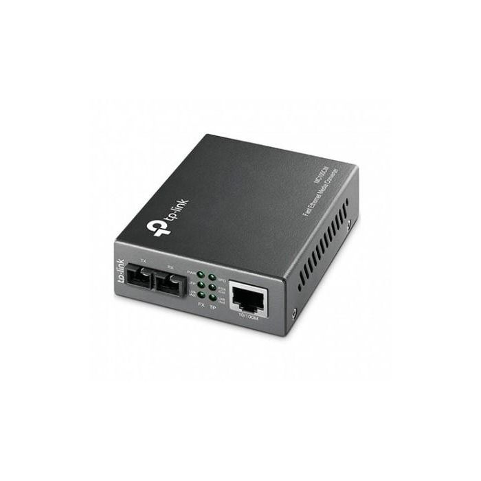 Tp - link MC100CM Convertidor de Medios Fibra a Cobre 100BASE-FX/TX SC Multimodo hasta 2 km