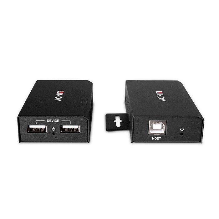 Lindy Extensor USB 2.0 Cat.6 de 100m con 2 Puertos y Alimentación PoC, Negro 2