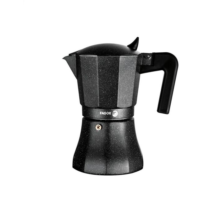 Cafetera Italiana Fagor Negro Aluminio 12 Tazas Cafetera Italiana Fagor Negro Aluminio 12 Tazas