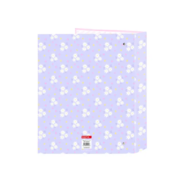 Safta Carpeta de anillas folio lomo ancho 4 anillas 40mm colección bouquet 1