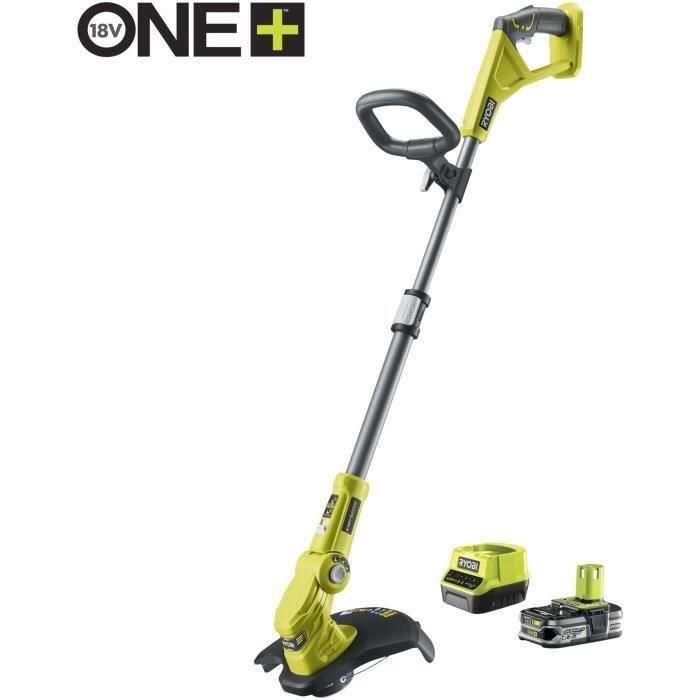 Cortacantos 18V - enderezador de cantos - corte Ø 25-30 cm - hilo Ø 1 x 1,6 mm - 1 batería 18V 2,5 Ah, 1 cargador + RAC155 GRATIS 1