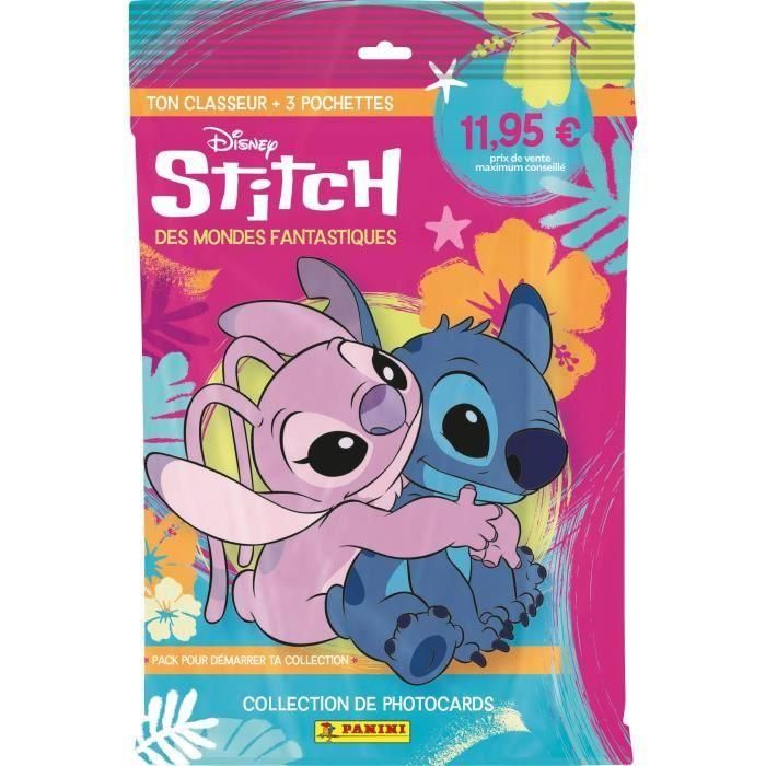 Panini PAN8051708025590 Pack de inicio Stitch Photocards - Carpeta + 3 bolsillos (15 tarjetas)
