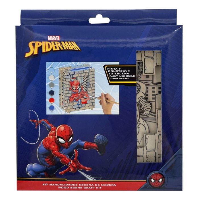 Cerdá Figuras Coloreables Madera Spiderman 21 x 21 x 2 cm para Niños +3 Años 0 Cerdá Figuras Coloreables Madera Spiderman 21 x 21 x 2 cm para Niños +3 Años 0