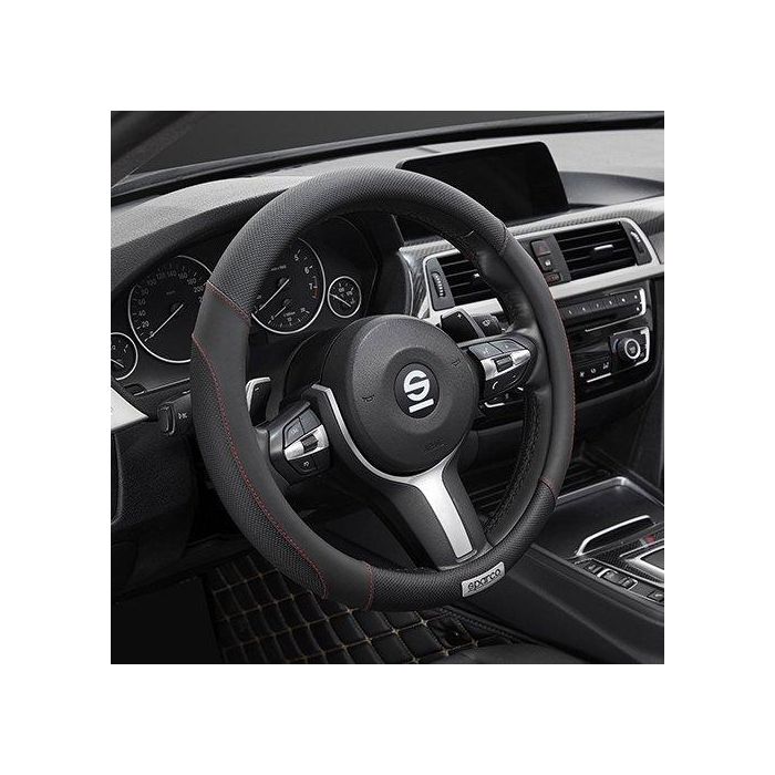 Sparco SPC1113BK Funda Volante C1113 Negro para Coche 0 Sparco SPC1113BK Funda Volante C1113 Negro para Coche 0