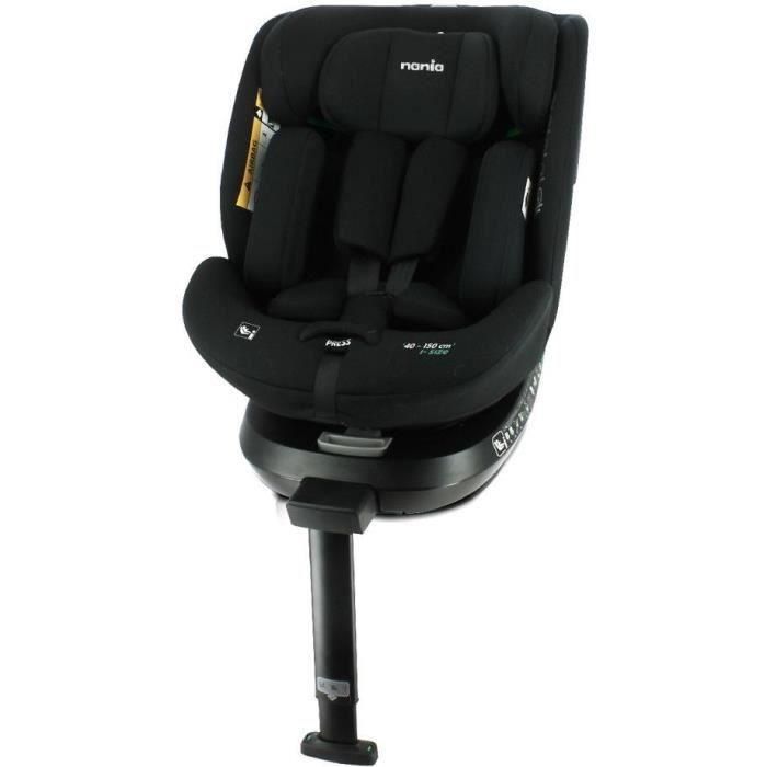 Nania NAN3507460234398 Silla de coche Isofix R129 Spirit 40-150 cm Giratoria De Espaldas a la Marcha Reclinable Negra