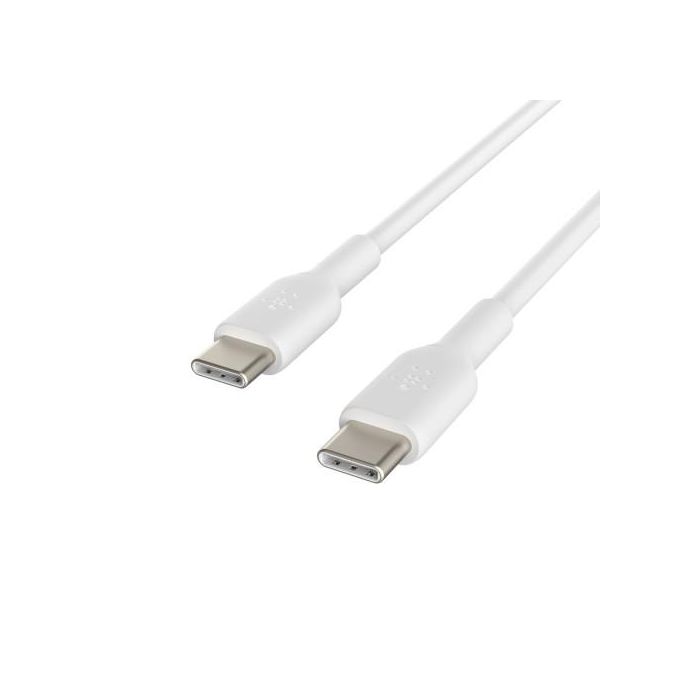 Cable USB-C Belkin CAB003BT1MWH Blanco 1 m (1 unidad) 0 Cable USB-C Belkin CAB003BT1MWH Blanco 1 m (1 unidad) 0