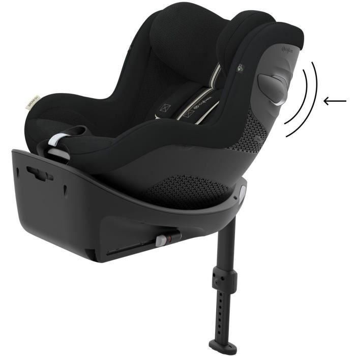 CYBEX Sirona G i-Size Silla de Coche - CYB1701908075426 - Fabric Plus - Negro Luna 3