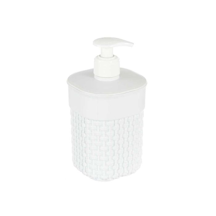 Dosificador plástico para baño 580 ml blanco Berilo 9x16.5x9 cm (36 Unidades) 1 Dosificador plástico para baño 580 ml blanco Berilo 9x16.5x9 cm (36 Unidades) 1