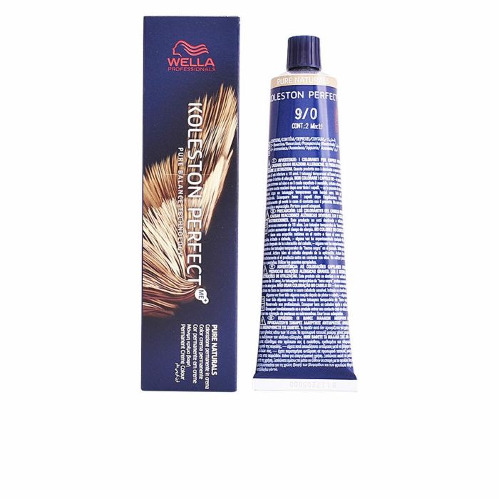 Tinte Permanente Wella Koleston Perfect Pure Naturals Nº 9.0 60 ml