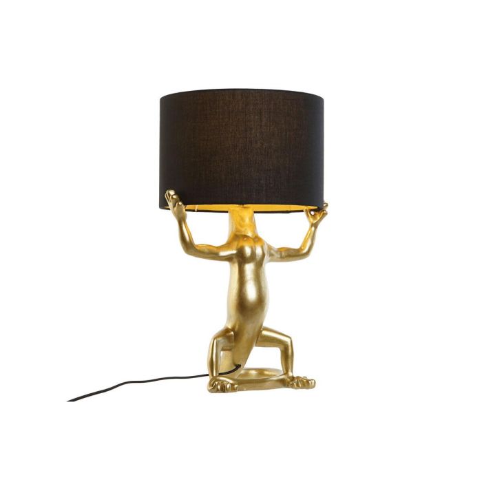Lámpara de mesa Home ESPRIT Negro Dorado Resina 50 W 220 V 31 x 28 x 50 cm (2 Unidades) 1 Lámpara de mesa Home ESPRIT Negro Dorado Resina 50 W 220 V 31 x 28 x 50 cm (2 Unidades) 1