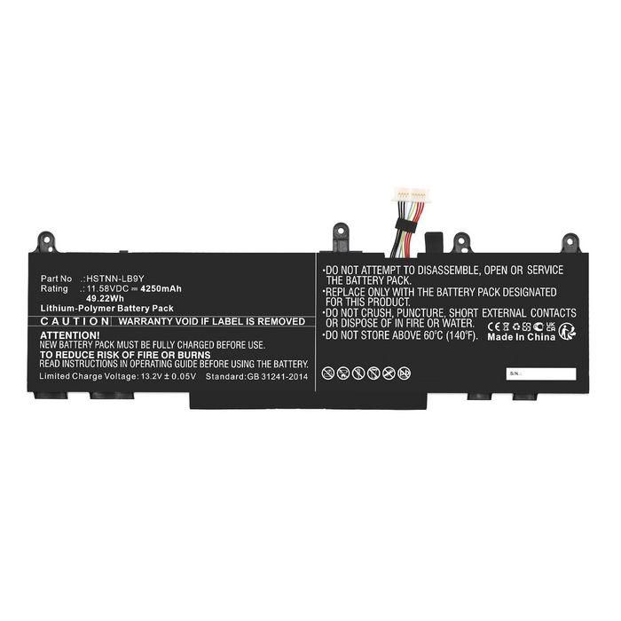 CoreParts Battery for HP Notebook, Laptop 11.58V 4250mAh 49.22Wh EliteBook 845 G9 6F6R9EA,Elitebook 840 G9 5Z6D3EA,EliteBook 845 G9 5Z6N4EA,EliteBook 1040 G9 4B928AV,EliteBook 840 G9 5Z696EA,Elitebook 1040 G9 5P6Q0EA,EliteBook X360 830 G9 5P790EA,ZBook Fi CoreParts Battery for HP Notebook, Laptop 11.58V 4250mAh 49.22Wh EliteBook 845 G9 6F6R9EA,Elitebook 840 G9 5Z6D3EA,EliteBook 845 G9 5Z6N4EA,EliteBook 1040 G9 4B928AV,EliteBook 840 G9 5Z696EA,Elitebook 1040 G9 5P6Q0EA,EliteBook X360 830 G9 5P790EA,ZBook Fi