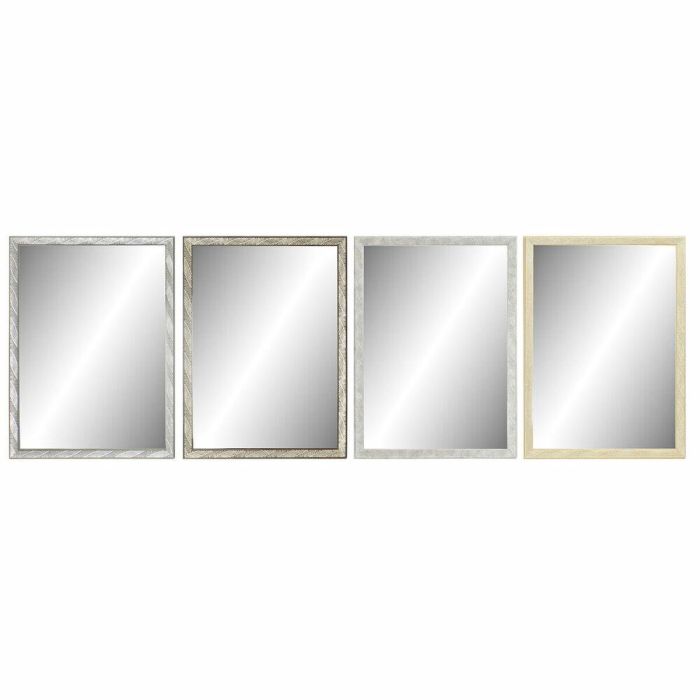 Espejo de pared DKD Home Decor Marrón Gris Natural Gris oscuro Tropical Hoja de planta 56 x 2 x 76 cm (4 Unidades) Espejo de pared DKD Home Decor Marrón Gris Natural Gris oscuro Tropical Hoja de planta 56 x 2 x 76 cm (4 Unidades)