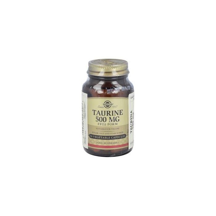 Solgar Taurina 500 mg. Cápsulas Vegetales