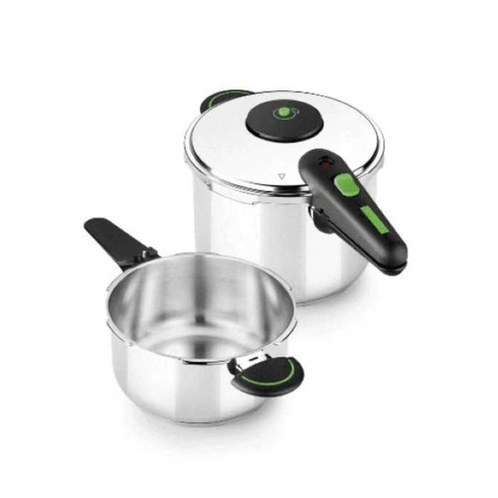 Olla Express Monix M911005 4 L + 6 L Acero Inoxidable 6 L 2 Piezas
