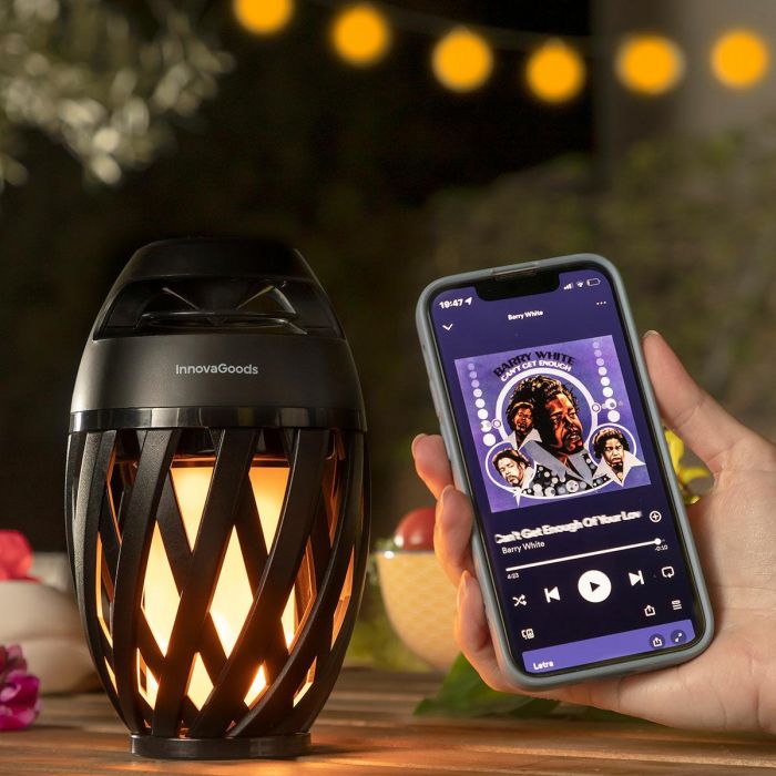 Altavoz Inalámbrico con LED Efecto Llama Spekkle InnovaGoods 12 Altavoz Inalámbrico con LED Efecto Llama Spekkle InnovaGoods 12