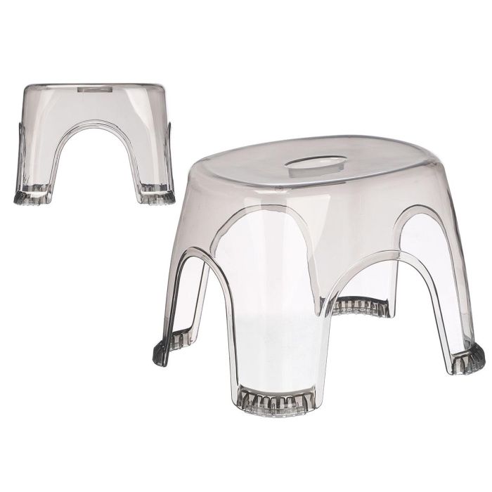 Kipit Taburete Gris Humo 29.5 x 21.5 x 25.5 cm Plástico (Set de 12)