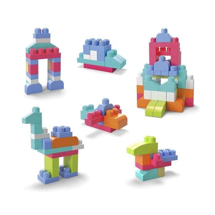 Bolsa construccion mega blocks 60 piezas rosa 4 Bolsa construccion mega blocks 60 piezas rosa 4