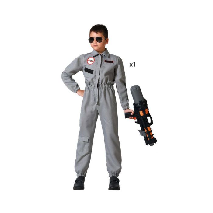 Disfraz Exterminador Cazador Fantasma Niño 7-9 Años Disfraz Exterminador Cazador Fantasma Niño 7-9 Años