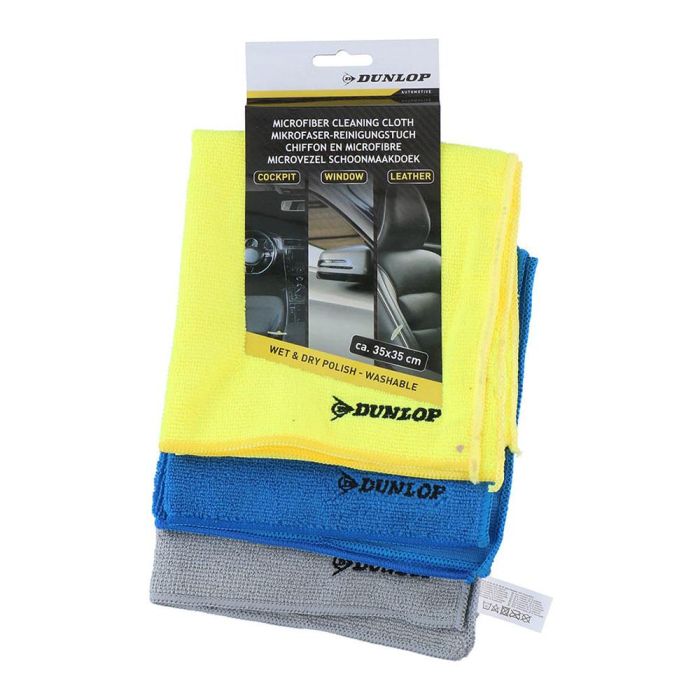 Paño de microfibra para limpieza de coche 35 x 35 cm, set 3 unidades 1 Paño de microfibra para limpieza de coche 35 x 35 cm, set 3 unidades 1