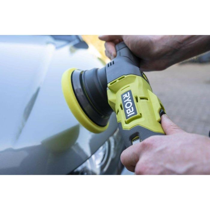 Ryobi R18P-0 Pulidora Orbital ONE+ 18V 125mm con 3 Almohadillas (Sin Batería ni Cargador) 8