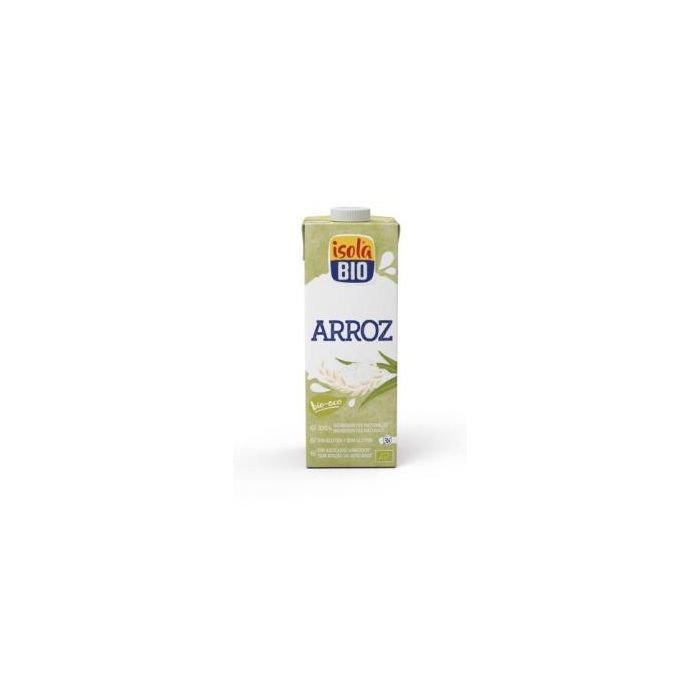 ISOLA Bebida Vegetal de Arroz Bio 1L Pack de 6 Unidades - Sin Gluten, Sin Azúcares Añadidos, Vegana