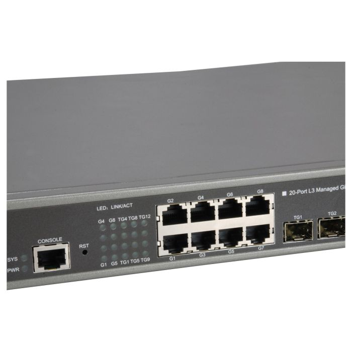 Level One GTL-2091 Switch Gestionado L3 Gigabit Ethernet 8x GE 12x10GSFP+ Montaje en Rack 5