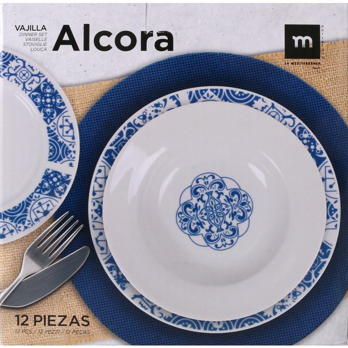 Vajilla Redonda 12 Piezas Alcora - La Mediterranea (2 Unidades) 1 Vajilla Redonda 12 Piezas Alcora - La Mediterranea (2 Unidades) 1