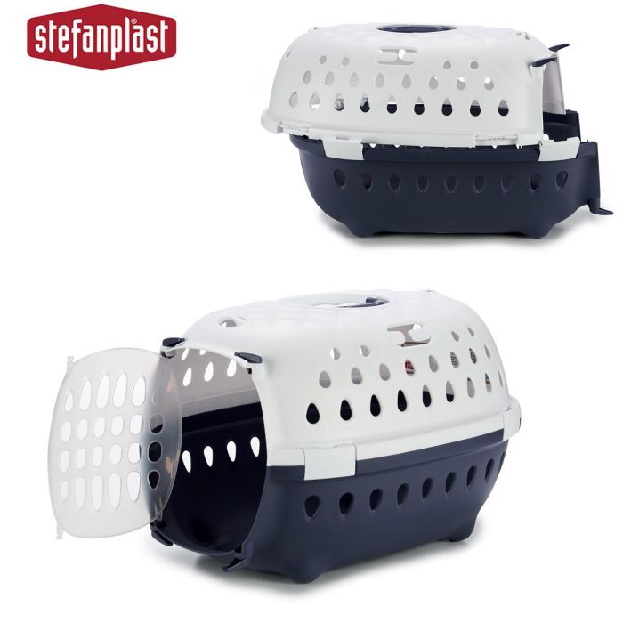 Transportin Plastico Chic Azul Marino Stefanplast 50X34CM (6 Unidades) 2 Transportin Plastico Chic Azul Marino Stefanplast 50X34CM (6 Unidades) 2