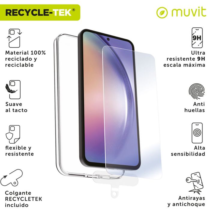 Funda y Protector para Móvil Muvit for Change Galaxy A55 5G Samsung Galaxy A56 7 Funda y Protector para Móvil Muvit for Change Galaxy A55 5G Samsung Galaxy A56 7