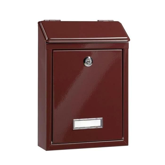 Burg Wachter Mistive 1 puerta de puerta - Muro - Acero galvanizado - Brun 1 Burg Wachter Mistive 1 puerta de puerta - Muro - Acero galvanizado - Brun 1