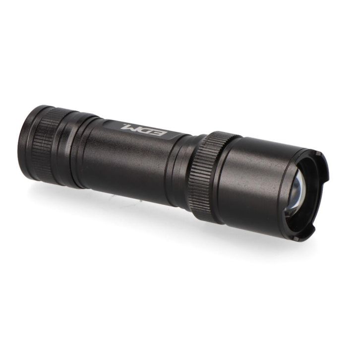Linterna led táctica black grip 150 lm con zoom 3 x aaa (incluidas) aluminio 1 Linterna led táctica black grip 150 lm con zoom 3 x aaa (incluidas) aluminio 1