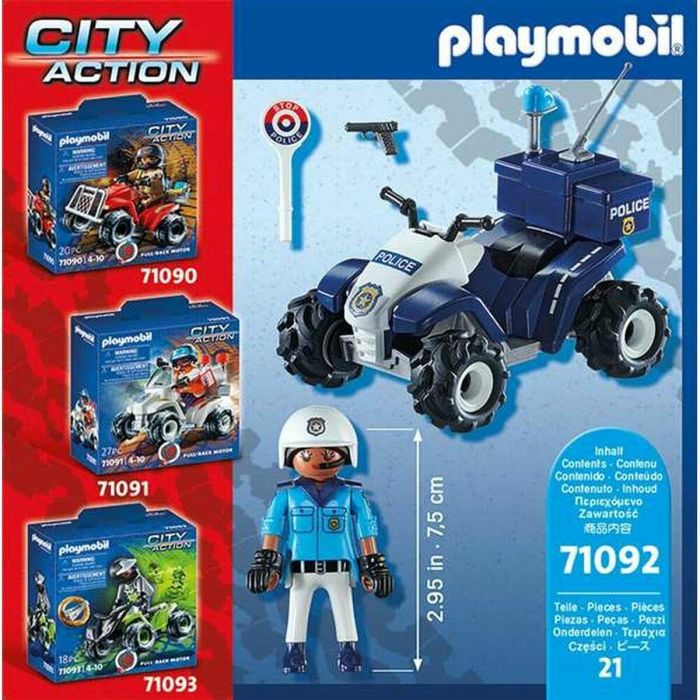 Policía speed quad playmobil city action 1 Policía speed quad playmobil city action 1