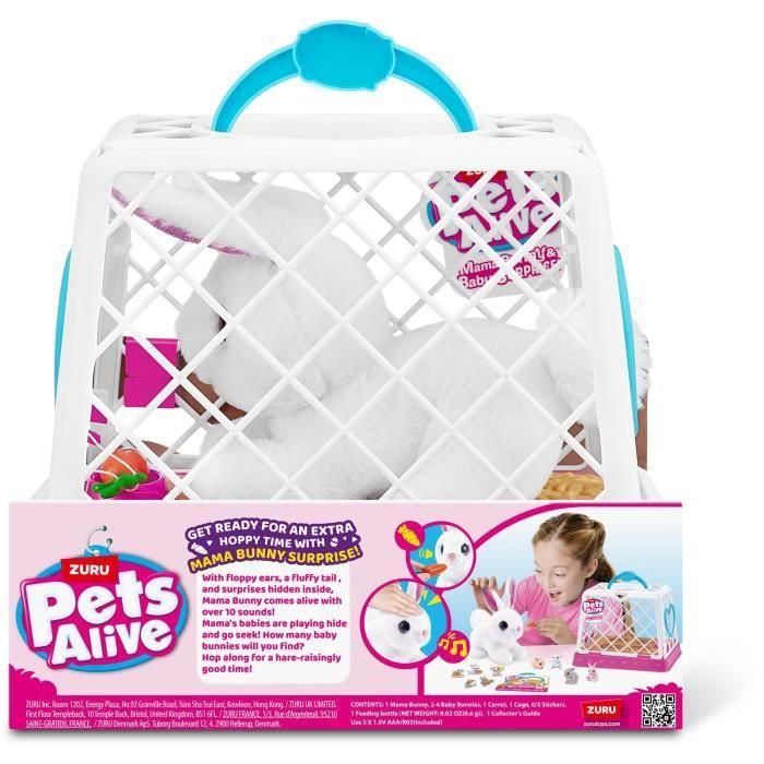 Conejo interactivo pets alive pasea con sus 3 conejitos 3 Conejo interactivo pets alive pasea con sus 3 conejitos 3