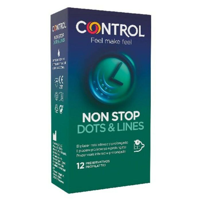 Preservativos Non Stop Dots & Lines Control (12 uds) Preservativos Non Stop Dots & Lines Control (12 uds)