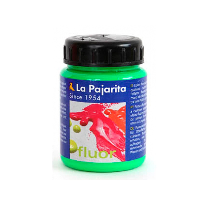 La Pajarita F-06 Pintura Acrílica Verde Césped 75ml Acabado Brillante Visible con Luz Negra 1