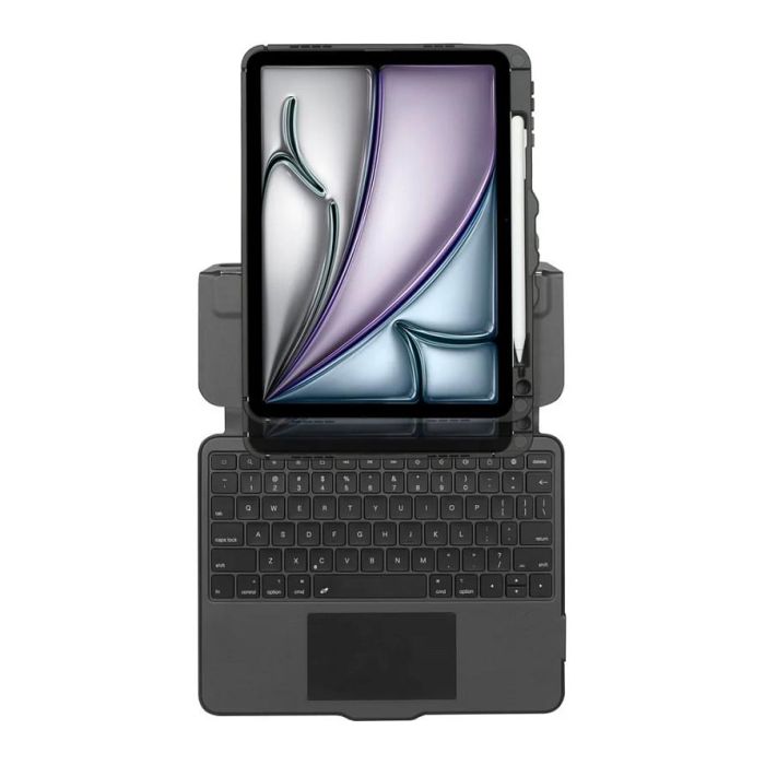 Targus VersaVu Teclado con Trackpad y Cubierta Bluetooth 5.0 para iPad Air (M2) 11" e iPad Pro 11" - Idioma Nórdico QWERTY, Negro