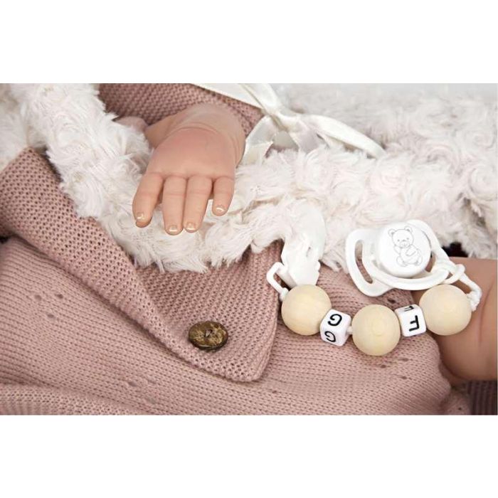 Muñeca reborn arias 45 cm gimena c/saco portabebe 22 Muñeca reborn arias 45 cm gimena c/saco portabebe 22
