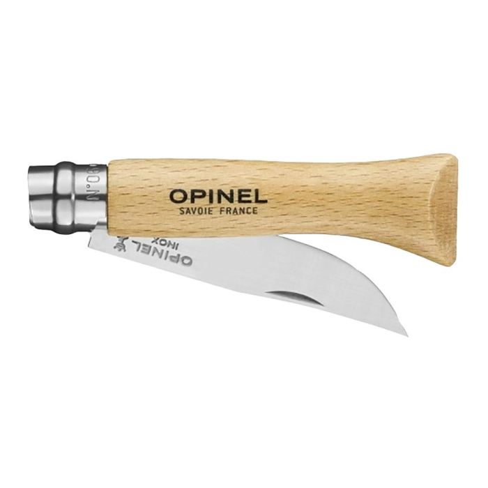 Navaja nº6 de acero inoxidable hoja 7cm. puño madera de haya. opinel 1